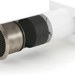 Naber 4043072 Turbo® 150 Mauerkasten inkl. THERMOBOX, weiß, Edelstahl, Rechteckanschluss/Compair flow (System Ø 150)