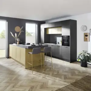 Inselküche 46.200 1 425, Sepianbraun Softmatt