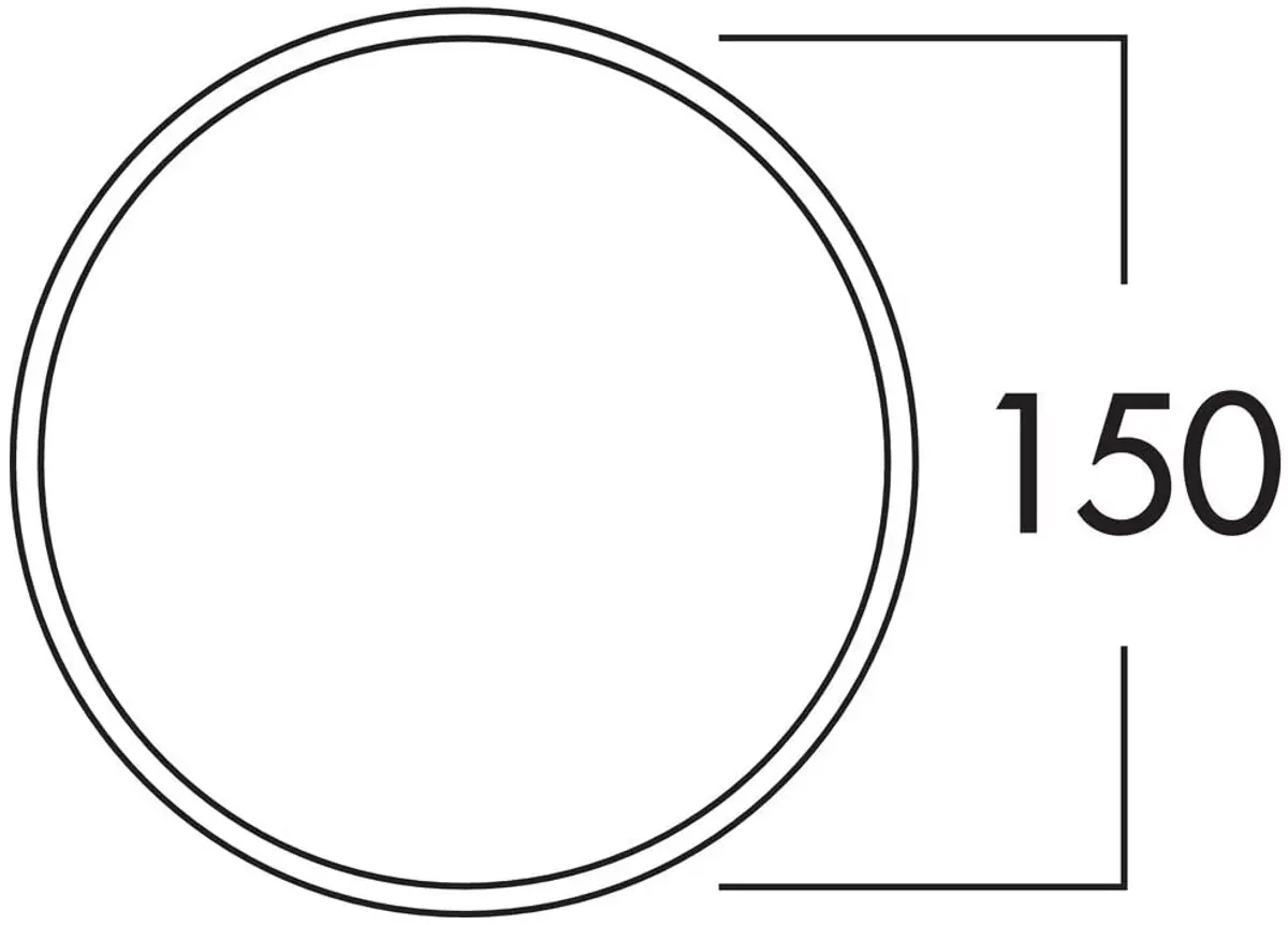 Naber 4043071 Turbo® 150 Mauerkasten inkl. THERMOBOX, weiß, Edelstahl, Rundrohranschuss/Compair flow (System Ø 150) – Bild 3