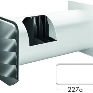 NABER E-Jal Col® flow 150 Mauerkasten THERMOBOX/Wärmerückhaltesystem (Eckrohranschluß)